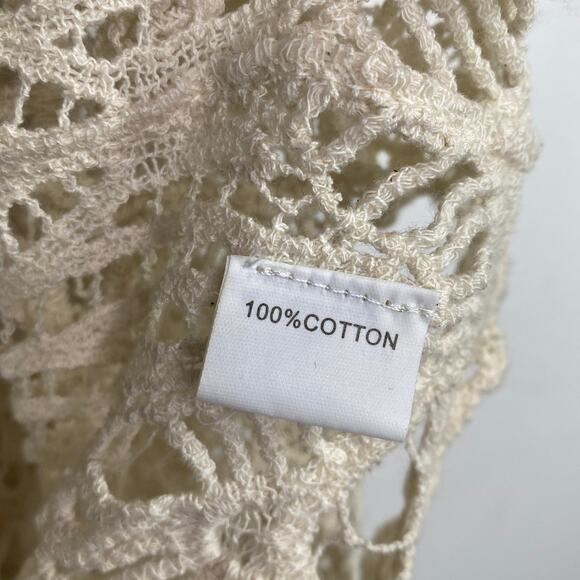 LF Native Rose Erin Cream Woven Embroidered Top Women's Size Medium/Large NWT - Picture 7 of 8